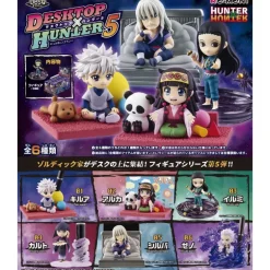 Re-Ment Hunter x Hunter DesQ DESKTOP HUNTER 5 Set of 6 Figure JAPAN OFFICIAL