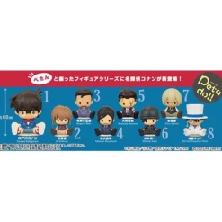 RE-MENT Petadoll Detective Conan All 8 set Box Figure JAPAN OFFICIAL