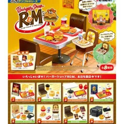 RE-MENT Petit Sample Burger Shop R&M Complete set Figure JAPAN OFFICIAL