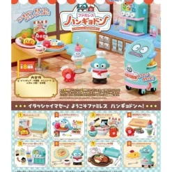 Re-Ment Sanrio Family Restaurant Hangyodon Full Set 8 BOX Figure JAPAN OFFICIAL