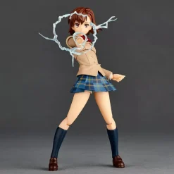 Revoltech Toaru Kagaku no Railgun Mikoto Misaka Winter Uni Ver. Action Figure