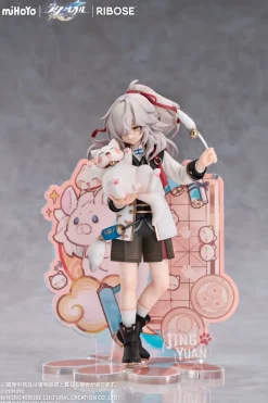 RIBOSE RISE UP+ Honkai Star Rail Chibi Cat Series Figure Jing Yuan Ver. Figure