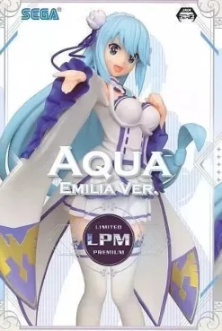SEGA Konosuba Aqua Emilia ver Limited Premium Figure LPM JAPAN OFFICIAL
