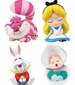 Shoulder Zun Fig. Disney Alice in Wonderland Set of 4 Capsule Toy Figure JAPAN