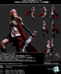 Square Enix Final Fantasy XIII PLAY ARTS Shin Lightning Action Figure JAPAN