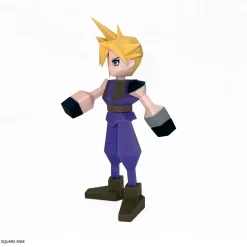 Square Enix Final Fantasy VII Polygon Soft Vinyl Cloud Strife Figure JAPAN