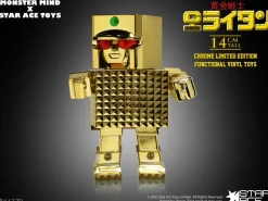 Star Ace Toy x Monster Mind Gold Lightan Golden Warrior Gold Plating Ver. Figure