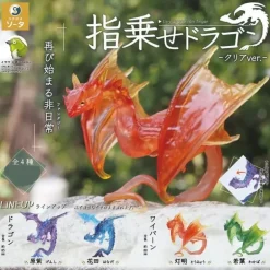 Studio SO-TA Tiny Dragon on Finger Clear ver. Complete Set Figure Capsule Toy
