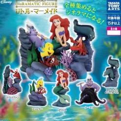Takara Tomy Arts DioRAMATIC Figure The Little Mermaid Complete Set Capsule Toy