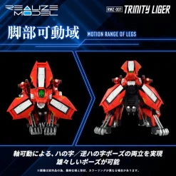 Takara Tomy Realize RMZ-007 Trinity Liger 1/100 Action Figure JAPAN OFFICIAL