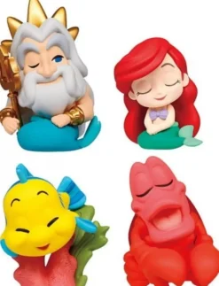 Takara Tomy The Little Mermaid Shoulder Zun Fig. Full set 4 types Capsule Toy