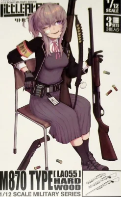 Tomytec LittleArmory LA055 M870 Type Hardwood 1/12 Model Kit JAPAN OFFICIAL