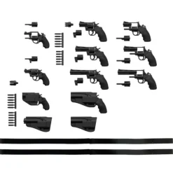 Tomytec LittleArmory LA074 Revolver Set A 1/12 Model Kit JAPAN OFFICIAL