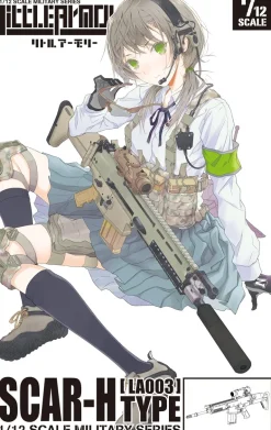 Tomytec LittleArmory LA003 SCAR-H Type 1/12 Model Kit JAPAN OFFICIAL