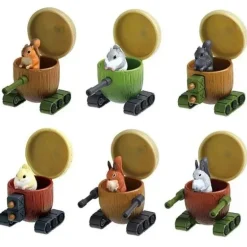 Yell Donguri Tank Figure Set of 6 Capsule Toy JAPAN OFFICIAL