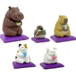 YELL Hokkori Biyori Set of 5 Capsule Toy Figure JAPAN OFFICIAL