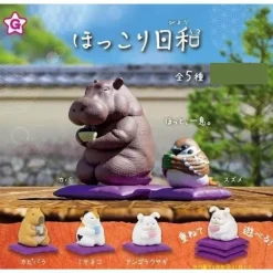 YELL Hokkori Biyori Set of 5 Capsule Toy Figure JAPAN OFFICIAL